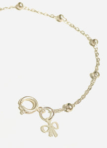 Bracelet | Silver Ball with Mini Bow