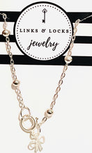 Load image into Gallery viewer, Bracelet | Silver Ball with Mini Bow
