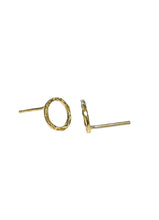 Load image into Gallery viewer, Earrings | Halo Gold Studs
