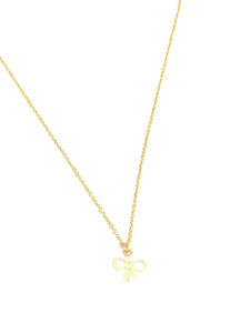 Necklace | Tiny GOLD Ribbon