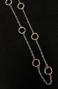 Necklace | Silver Circle Link Long or Short