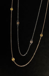 Necklace | Gold or Silver Mini Disc Long or Short
