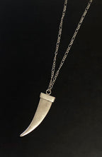 Load image into Gallery viewer, Necklace | Long Silver Tusk
