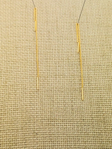 Earrings | Simple Gold Chain Threaders