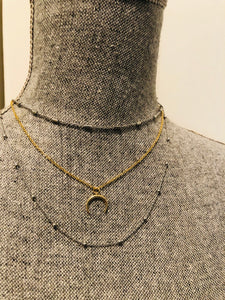 Necklace | Half Caste Moon Necklace (Tori Spellings actual necklace)