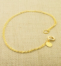 Load image into Gallery viewer, Anklet | Gold with Mini Leaf
