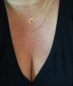 Necklace | Half Caste Moon Necklace (Tori Spellings actual necklace)
