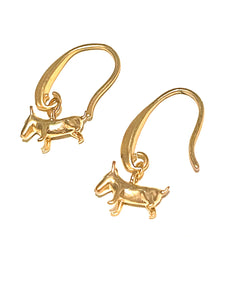 Earrings | Gold Mini Doggies