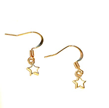 Load image into Gallery viewer, Earrings | Tiny White Enamel Stars
