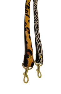 Leather Collection | Buckle Collar | Animal Print Leather Collar | Leopard or Zebra Print