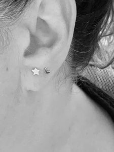 Earrings | Star + Moon Studs