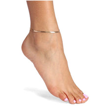 Load image into Gallery viewer, Anklet | Silver Herringbone
