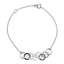 Load image into Gallery viewer, Bracelet | Silver Interlinking Rings
