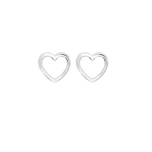 Earrings | Mini Heart Silhouette Studs